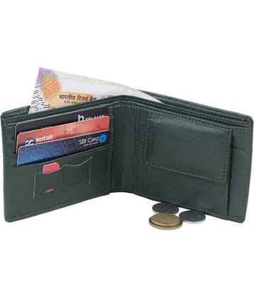 SUNSHOPPING - Green PU Men's Regular Wallet ( Pack of 1 )