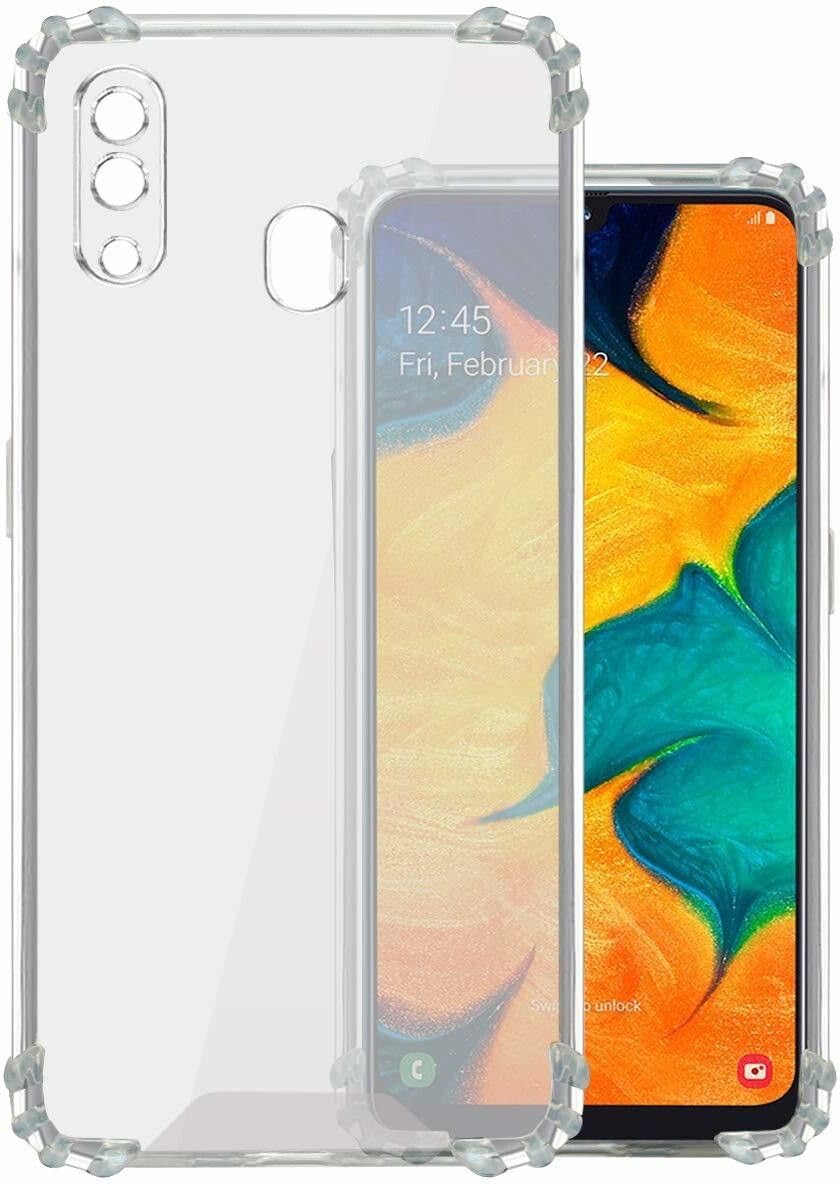 PLUGTECH TPU Ultra Hybrid Clear Camera Protection Back Cover Case for Samsung A20,A30