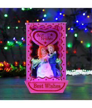 Awesome Craft Multicolor Glass Couple Figurine