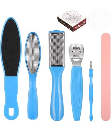 Pedicure Tools for Feet 8 in 1 Pedicure Kit, Foot Scrubber for Dead Skin, Callus Remover 8 in 1