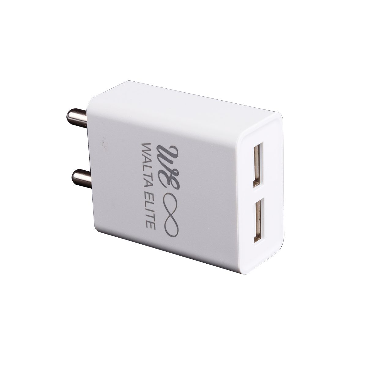 Walta Elite PB 35 Dual Port 12W Smart USB Charger Adapter with Type C Cable (White) 