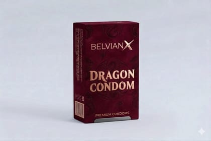 BelvianX Premium Condom, Ultra Thin Delay, Extra Large, Unscented, Latex Free, 6 Inch, Adult Male