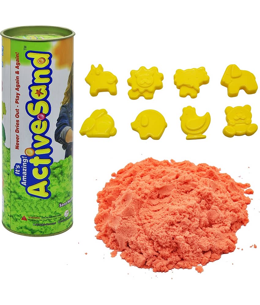 Ekta Active Sand Canister Junior, Non-Toxic 200gm. Squeezable Magical Sand Kit