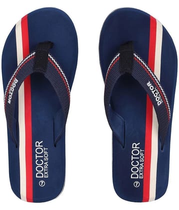 DOCTOR EXTRA SOFT - Navy Mens Daily Slipper - None