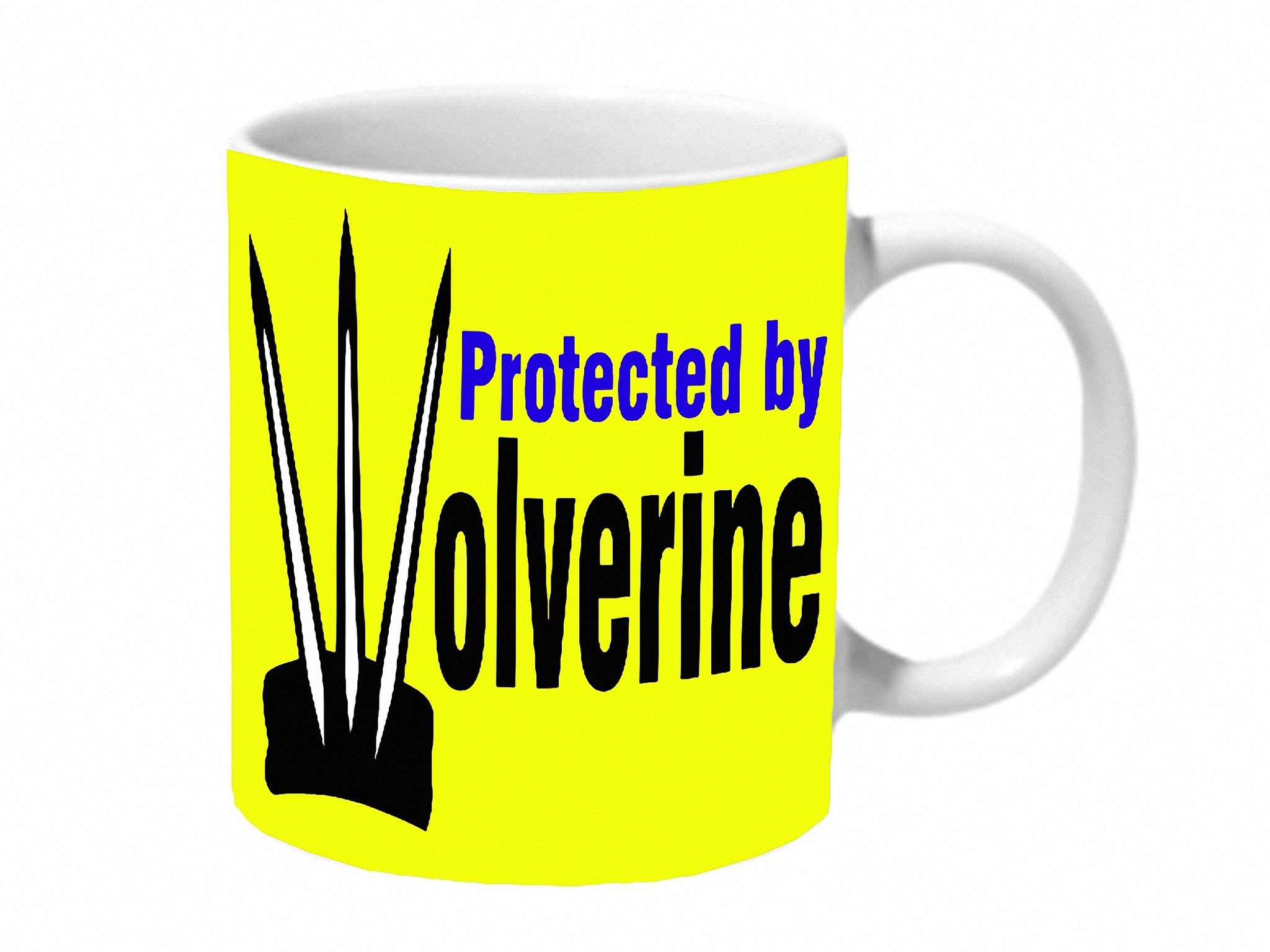 Multicolor Protected By Wolverine Ceramic Mug