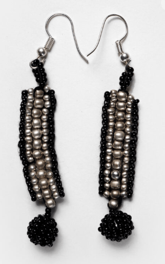 Sahaj Metallic Beads Earrings