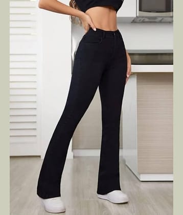 Broadstar - Black Cotton Bootcut Women's Jeans ( Pack of 1 )