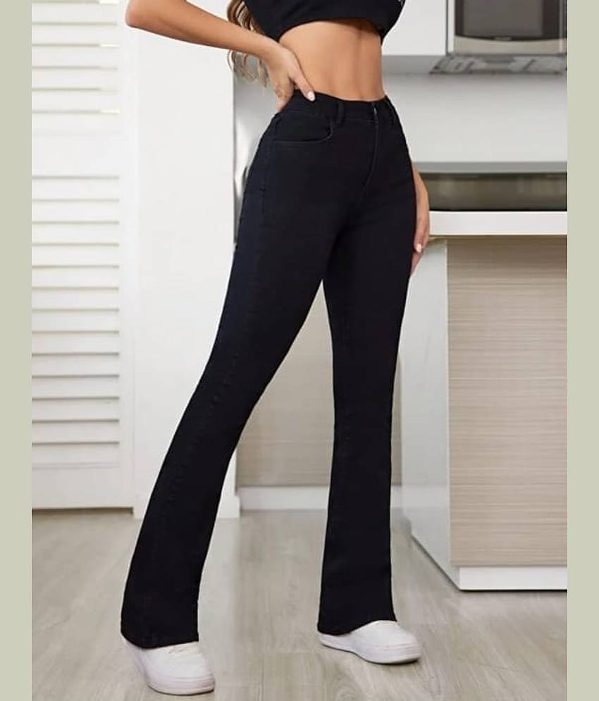 Broadstar - Black Cotton Bootcut Women's Jeans ( Pack of 1 )