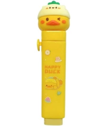 Kalra Magic Girl Push Eraser for Kids Cute Retractable Eraser Stationery Fancy Erasers for School Pack 1 (Yellow)