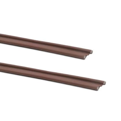 Energy Efficient Door Draft Stopper - Durable Brown Bottom Seal Pack of 4 pcs