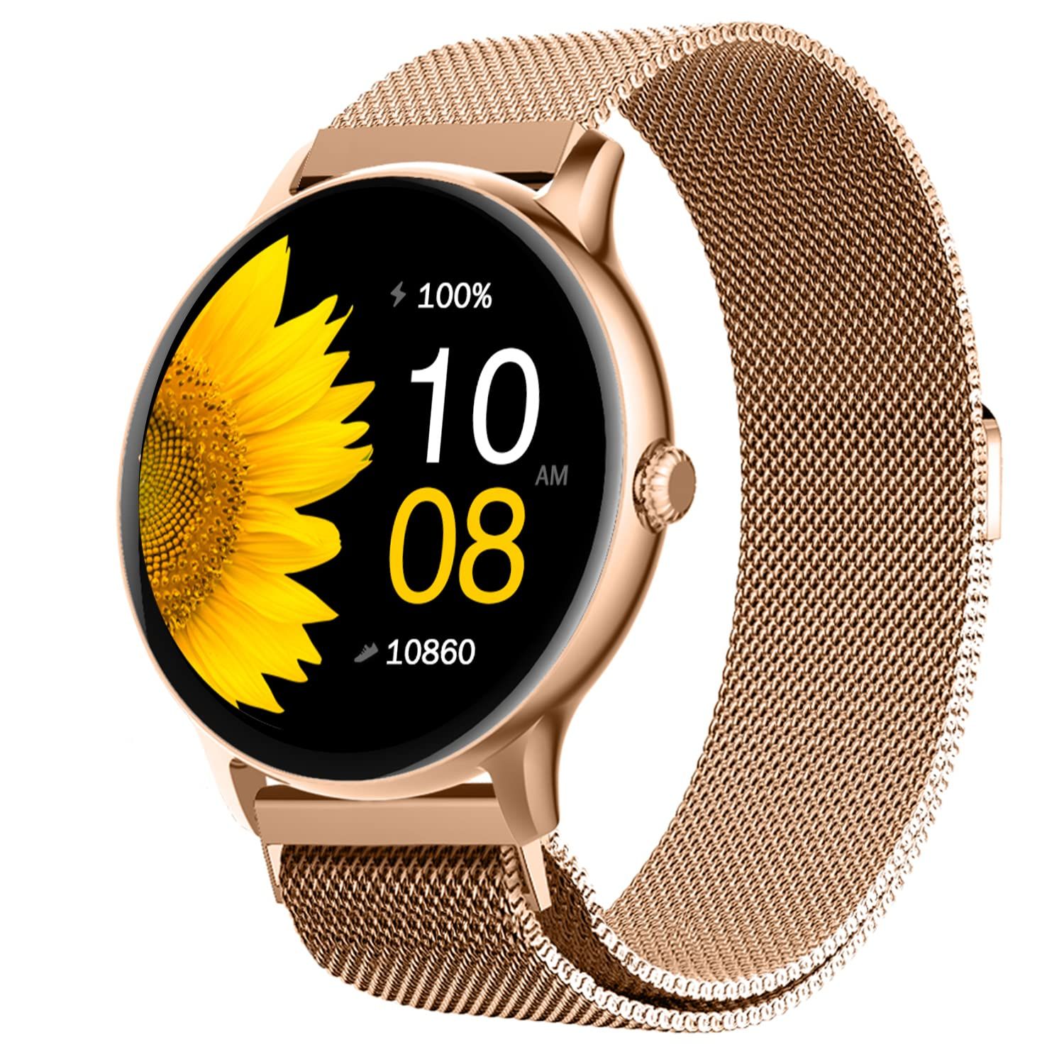 Fire-Boltt Phoenix Ultra Smart Watch(BSW138) with 1.39"Inch Display, Bluetooth Calling, Metal Body with 120+ Sports Modes, SpO2- Gold