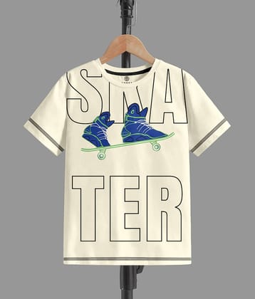 CODEZ Pack of 2 Boys Cotton T-Shirt ( Beige )