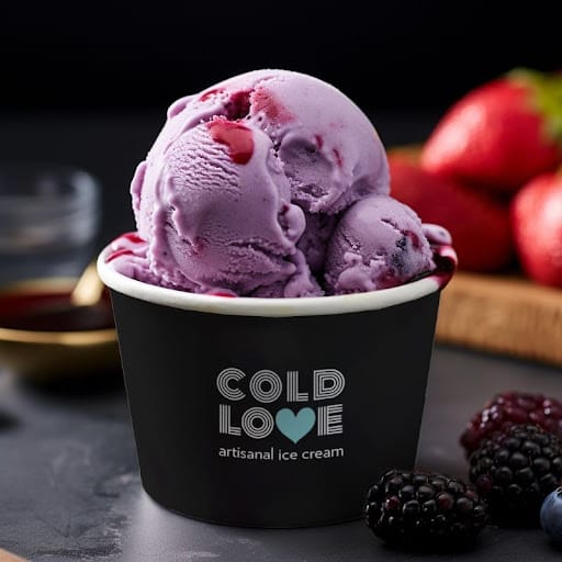 Sugar-Free Mixed-Berry Ice Cream [1 Cup, 120 Ml]