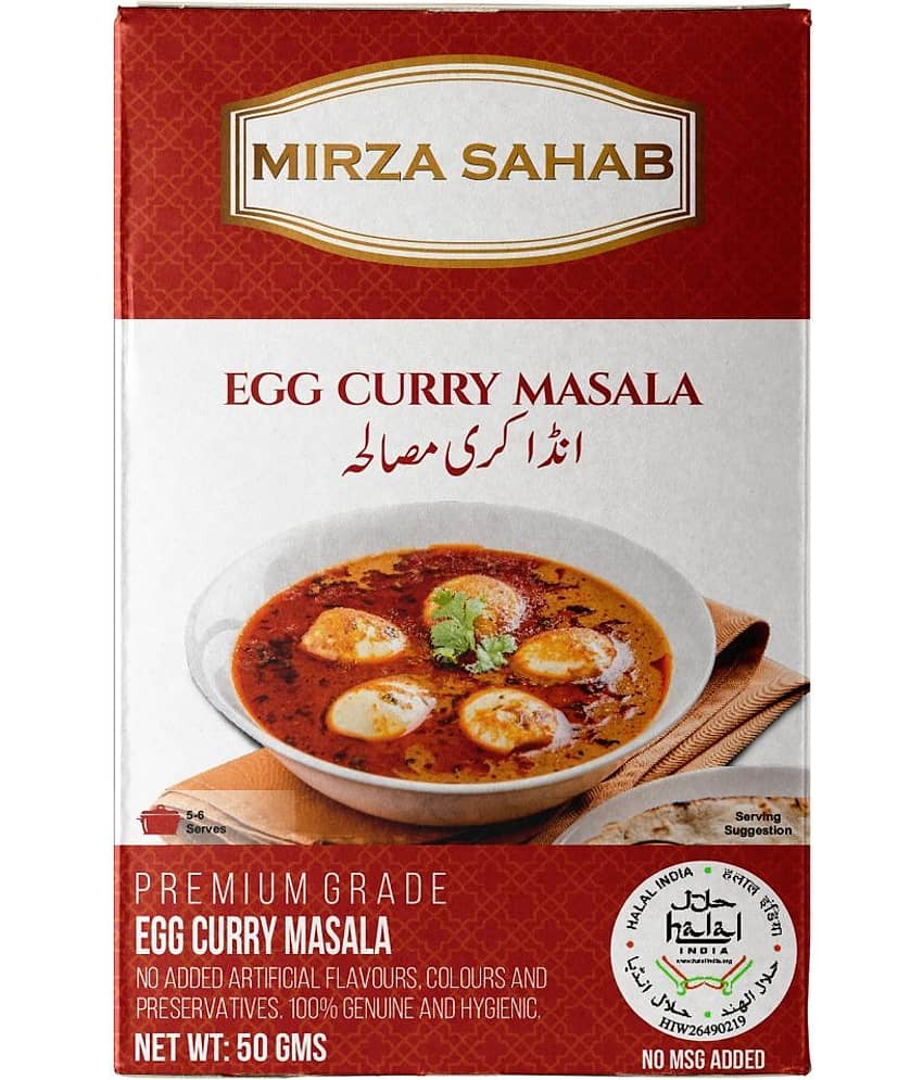 Mirza Sahab Egg Curry Masala Instant Mix 50 gm Pack of 4