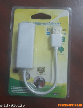 USB Ethernet LAN Network Adapter Compatible with Laptops and All USB 2.0 Compatible Computers Including Windows 7 to 11 Vista Mac OS X and macOS