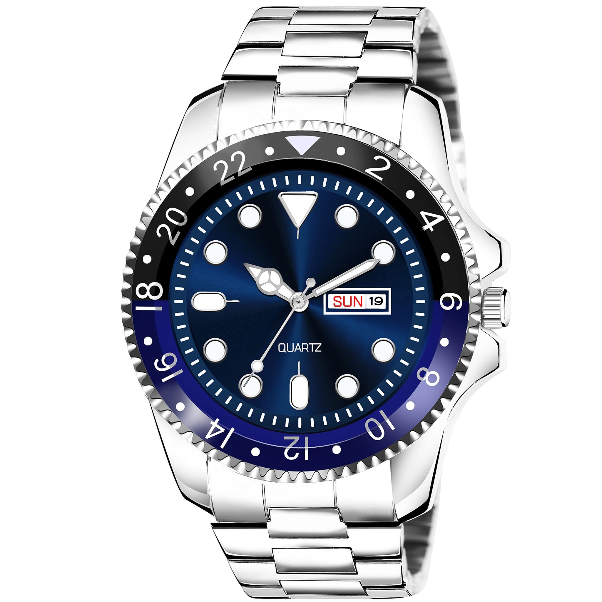 Blue Day-Date Function Casual Analog Watch for Men LR130