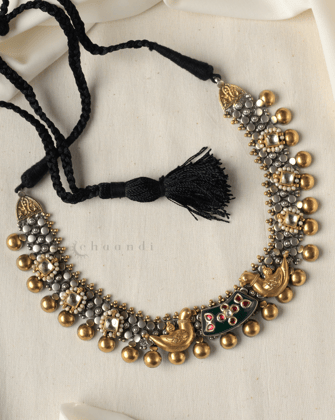 Gold Polish Silver Necklace CHN1562