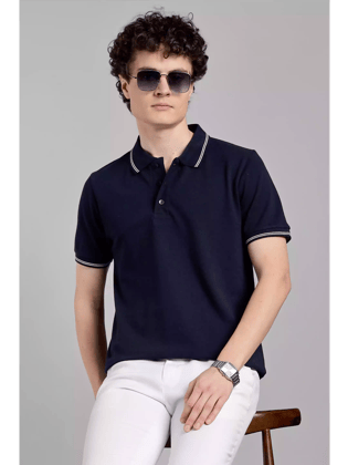 Navy Blue WW - Sukhiaatma Polo Unisex T-shirt-S-38