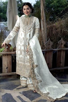 Fancy Top-Bottom And Dupatta With Heavy Embroidery Sequence Work