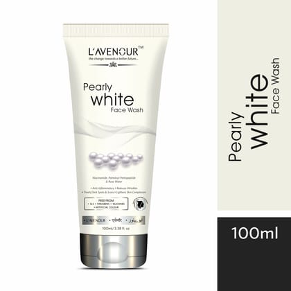 L'avenour Pearly White Face Wash For Women & Men, Reduce Wrinkles, Treat Dark Spots & Scars - 100ml