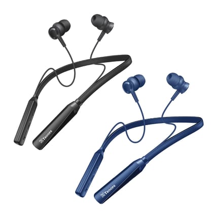 TP TROOPS Wireless In Ear Neckband Bluetooth Earphones with 10mm Drivers, Rich Music Experience, 50 Hours Playtime, Type C Fast Charging, Neckband Earphones with Voice Assistant (Multi) RANDOM COLOR 