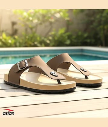 ASIAN Black Men's Thong Flip Flop