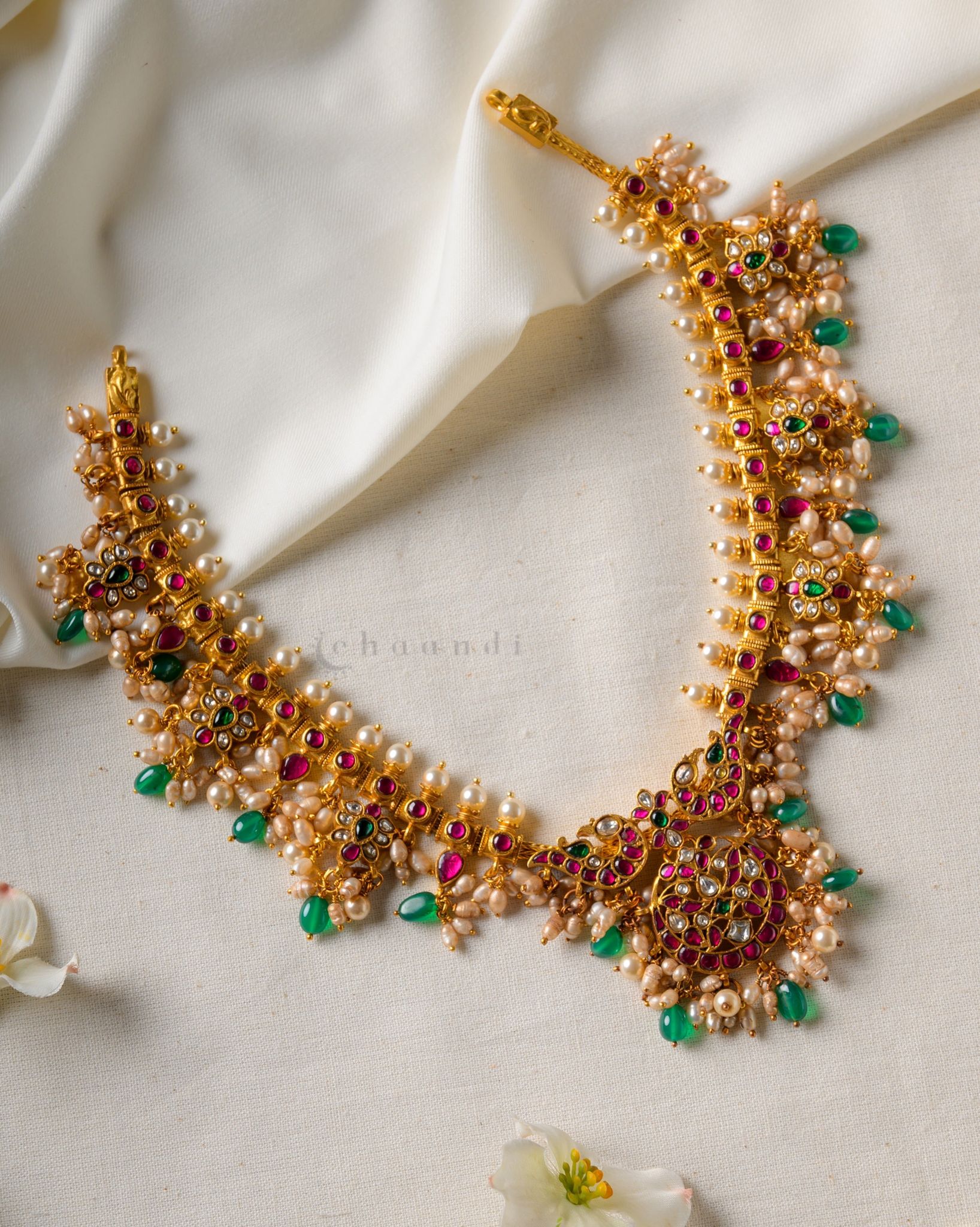 Gold Polish Silver Necklace CHN1546