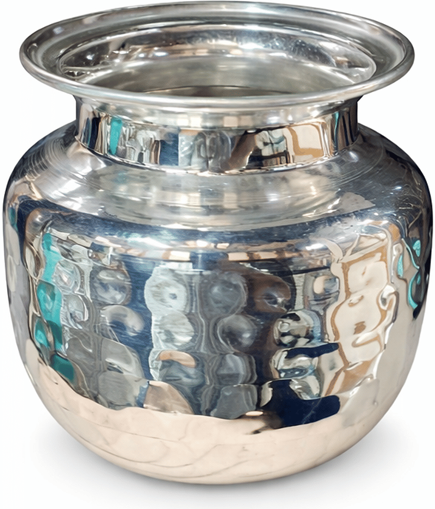Dynore Kalash 1 Silver Plated Kalash ( Pack of 1 )