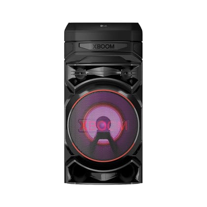 LG XBOOM RNC5 Party Speaker, Multi Color Lighting, Karaoke Feature, 1 Mic + 1 guitar Input, Wireless Party Link, USB, Bluetooth Connection, XBOOM App Black