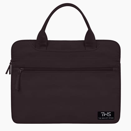 The Wallet Store EcoCarry Canvas Laptop Bag - Brown - 13 Inch