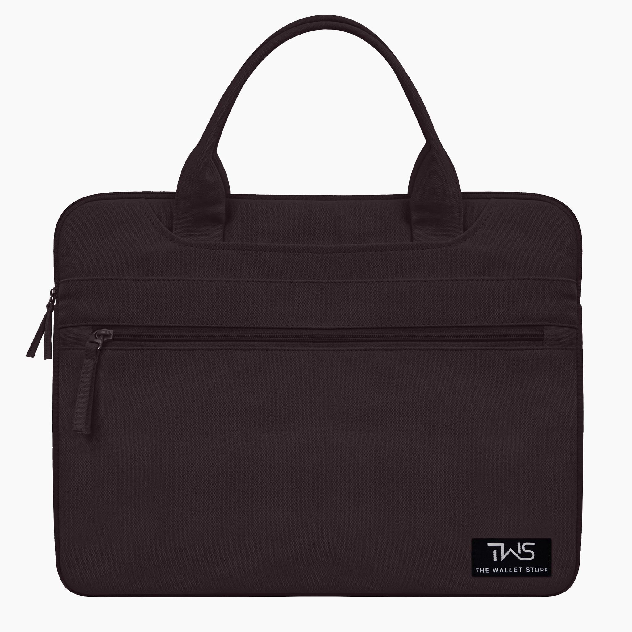 The Wallet Store EcoCarry Canvas Laptop Bag - Brown - 13 Inch