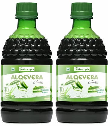 NUTROCOPIA  Aloe Vera Juice  Vegetable Juice 400 ml Pack of 2