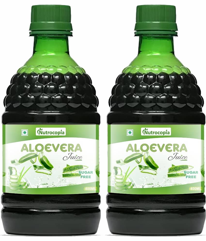 NUTROCOPIA  Aloe Vera Juice  Vegetable Juice 400 ml Pack of 2