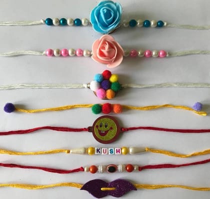 The brown box Rakhi Making Material or Rakhi Making kit DIY Kit Craft Kit Art and Craft Kit