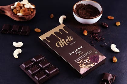 Dark Fruit & Nut - Chocolate Bar, 70 gm | Melt Chocolates