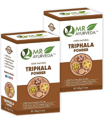 MR Ayurveda 100% Pure Triphala Powder Hair Scalp Treatment 200 g Pack of 2
