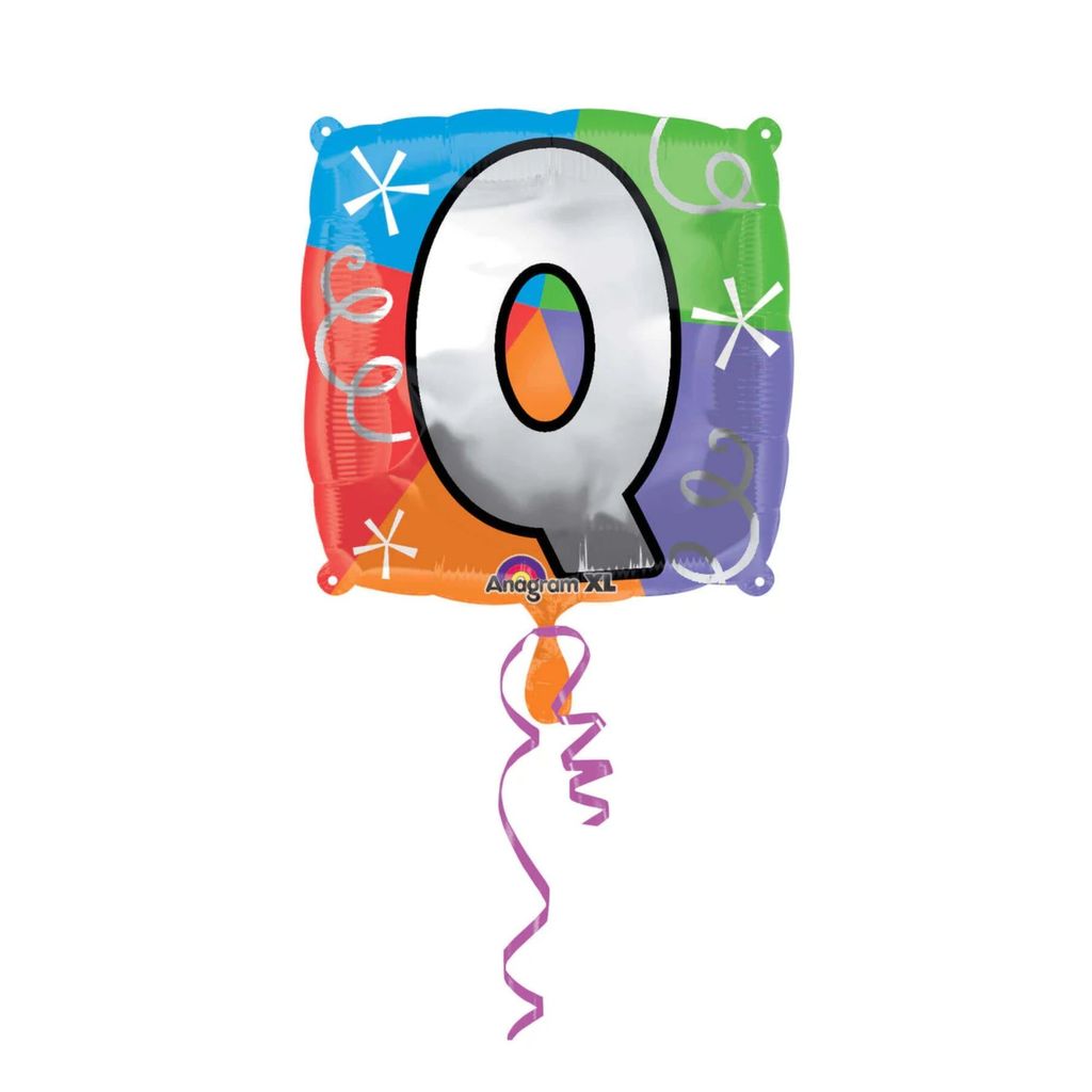 Letter Q Quad Shaped Balloon - Helium Quality - 18 inches - 1PC - Party and Festive Needs | Buy online on ZillyBuy