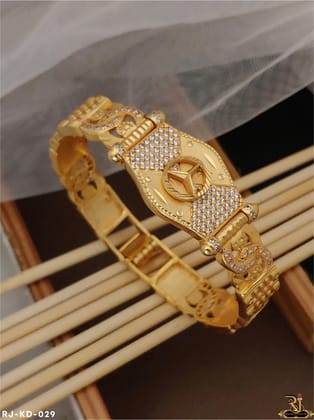 Superior Diamond Mercedes Logo Kada For Men KD-029-6 inch