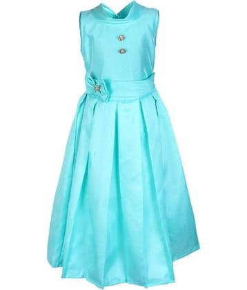 Arshia Fashions Polyester Gowns For Girls ( , Blue )