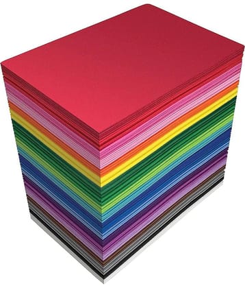 Freedy  A4 50 Coloured Sheets (5 Sheets each color) Copy Printing/Art and Craft Paper Double Sided ColouredOffice Stationery Children's Day Gift, Birthday Gift, Party Favors,christmas decor etc