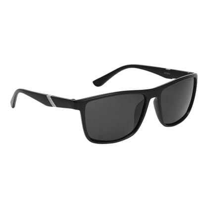 Dervin Ultra Light UV 400 and Polarized Rectangular Sunglasses for Men & Women-Black