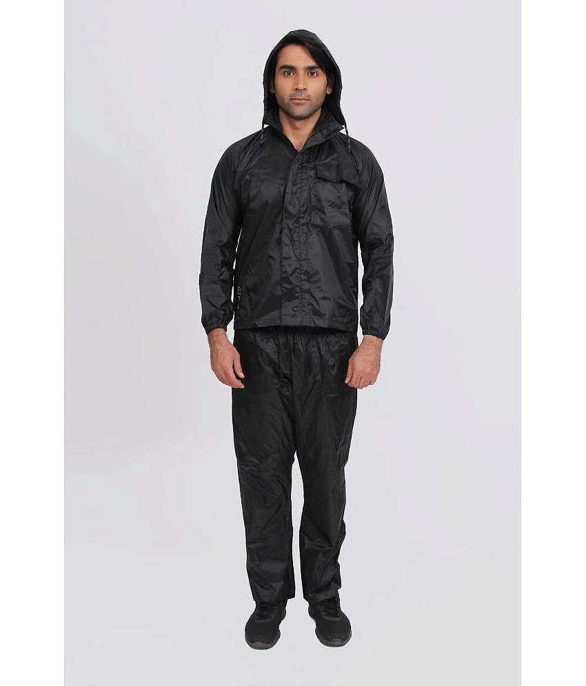 Neekshaa - Black Nylon Men's Rain Suit ( Pack of 1 )