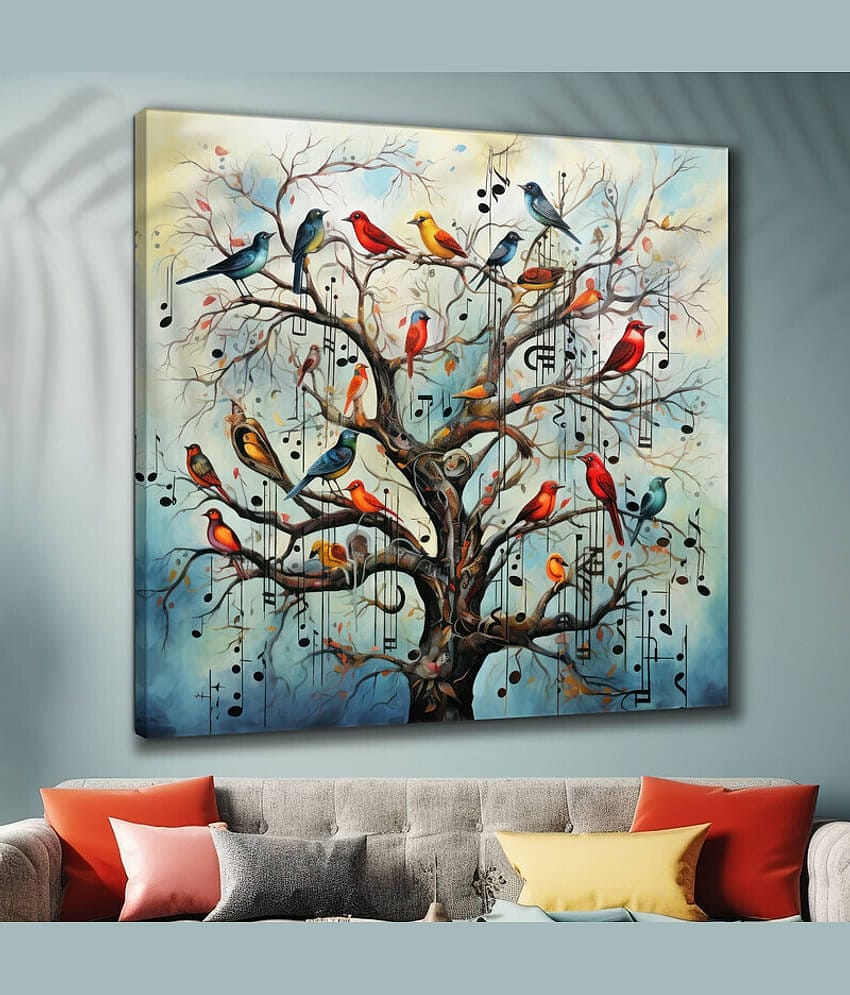 Saf Bird Painting With Frame