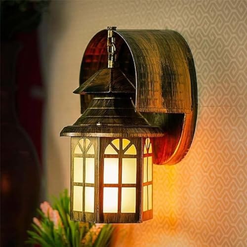 Decor Metal Antique Finish Wall Sconce Light Fixture Lantern Design Indoor Decorative Wall Light Perfect for