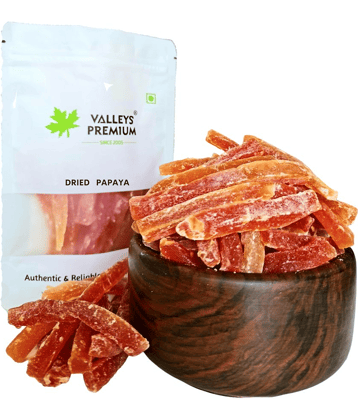 Valleys Premium Sun Dried and Dehydrated Papaya 400 Grams
