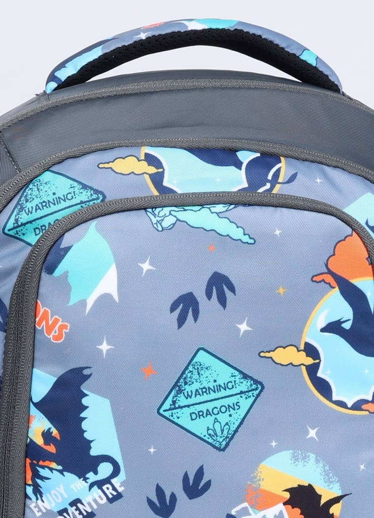 PB Pearlbags DOLLAR 18L Printed Casual Backpack,3 Compartment,Premium Fabric,Water Resistant Anti Theft,School & College Bag for Boys and Girls,Office & Travel Bag for Men and Women,45X30X13 Cms