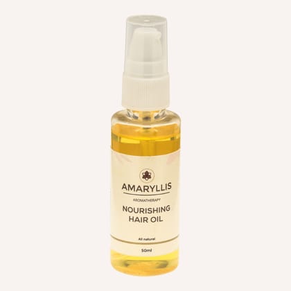 Amaryllis Nourishing Hair Oil (50ml) | Rosemary, Lavender & Jojoba | Damage Repair & Shine