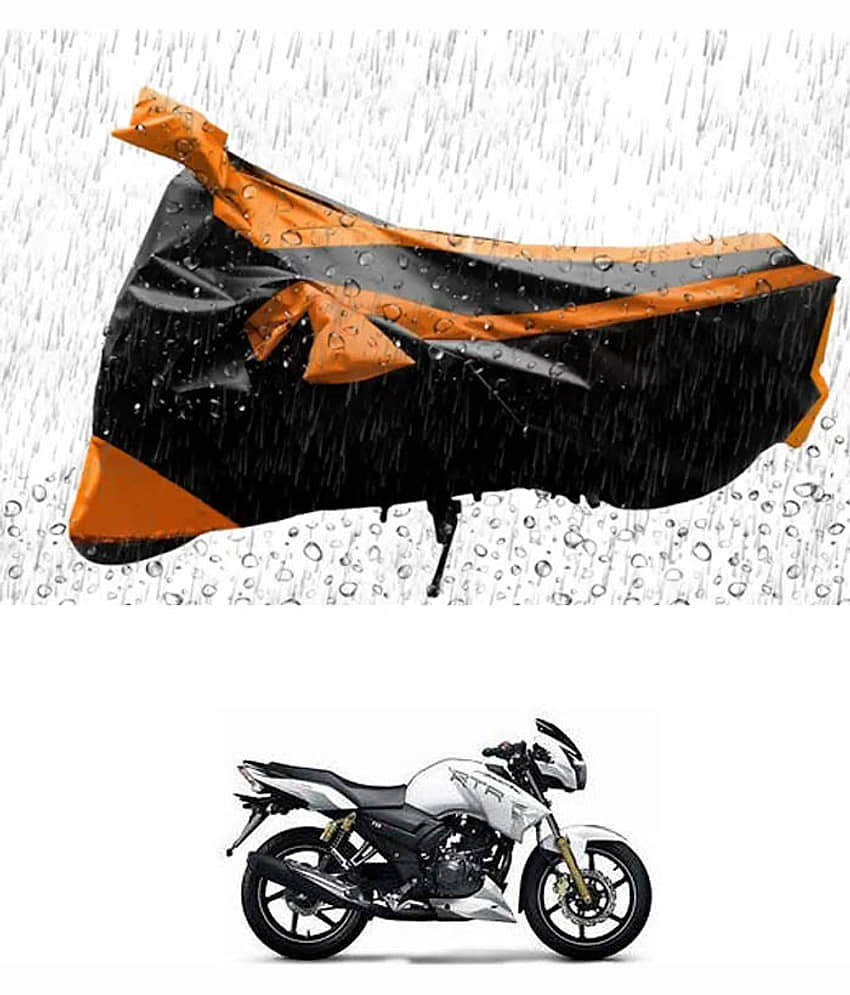 RONISH Bike Body Cover for TVS Apache RTR 180 ( Pack of 1 ) , Orange