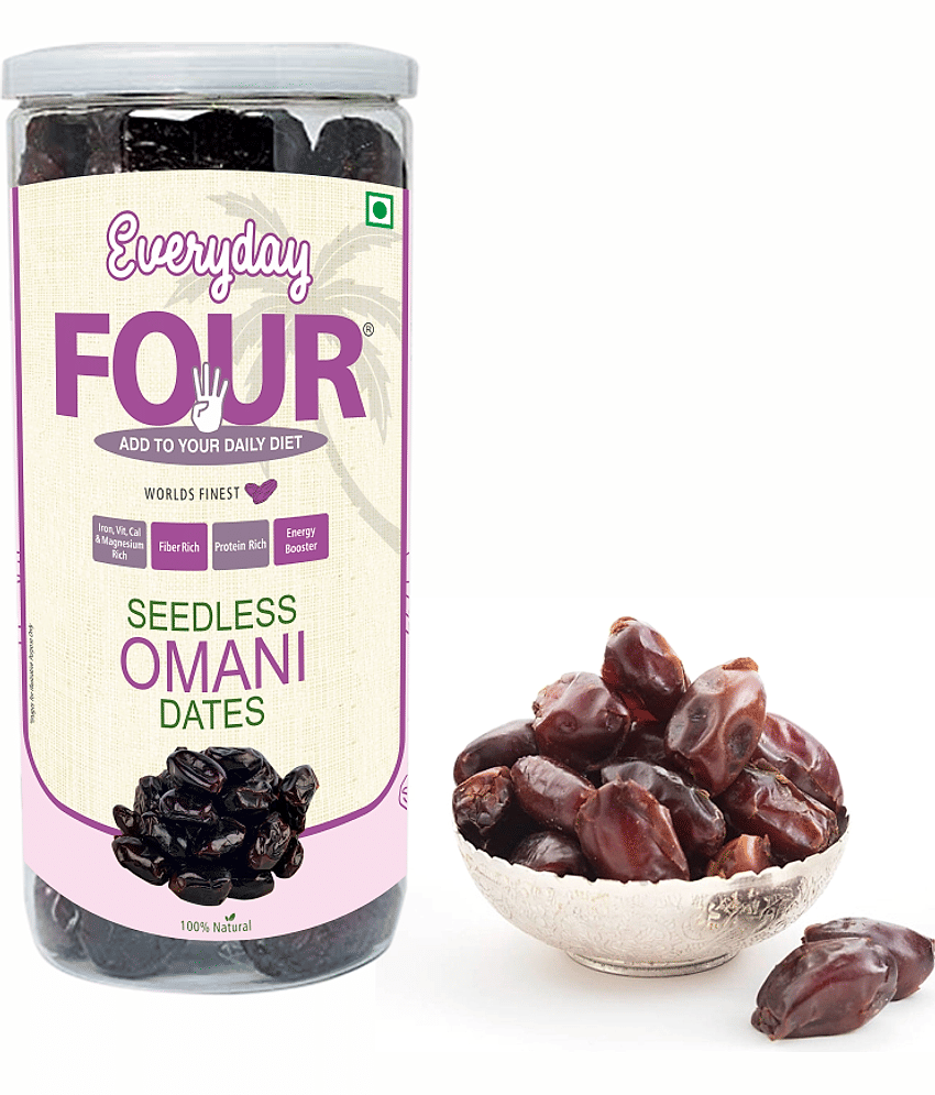 Everyday Four Seedless Omani Dates (Khajoor) 400g