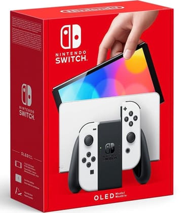 Nintendo Switch OLED White (1 Year Included Warranty)